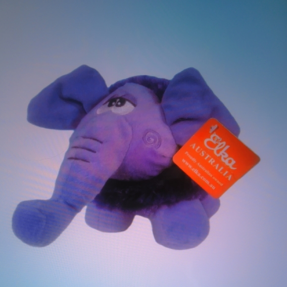 Purple Stuffed Elephant Toy - Picture 5 of 7